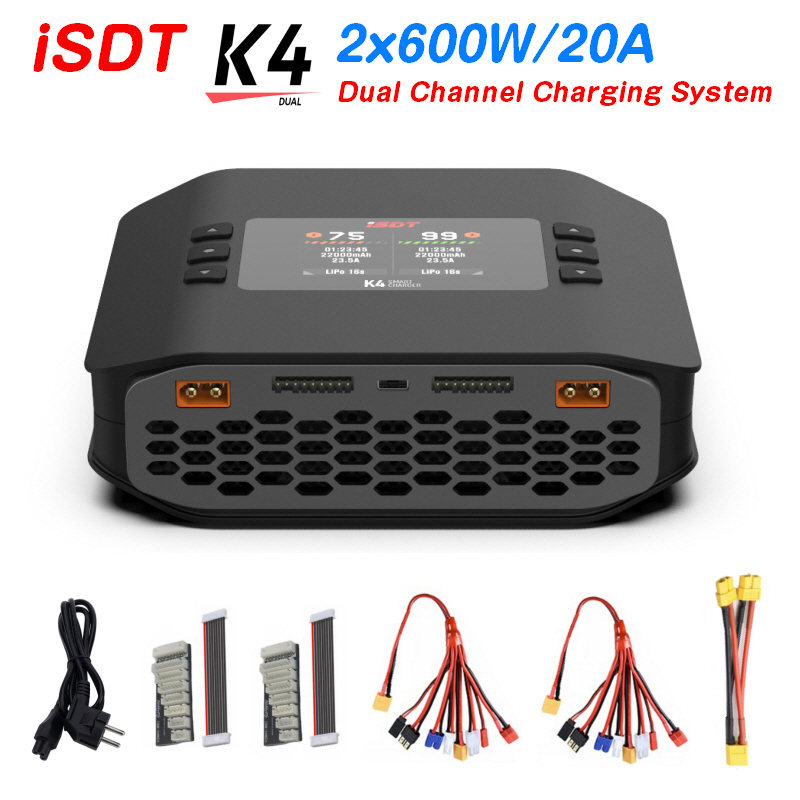Isdt K4 Dual Lipo Charger - Chargeur intelligent de batterie au lithium