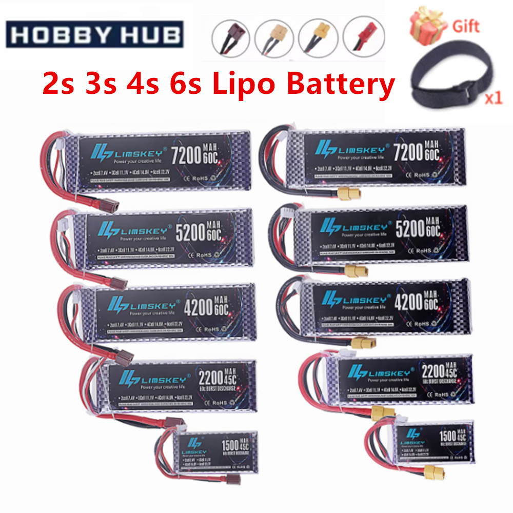 4S Lipo Battery 14.8V 6000Mah - Batterie Lipo 2s 3s 4s 6s,