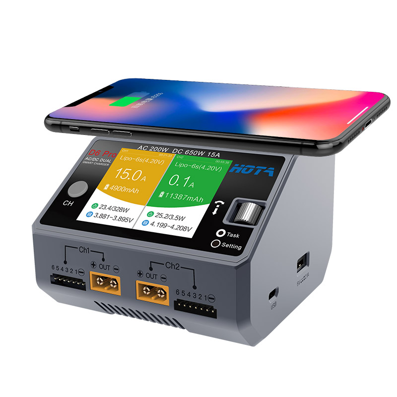 Hota D6 Pro Dual Lipo Charger - Chargeur TA D6 Pro pour Salle
