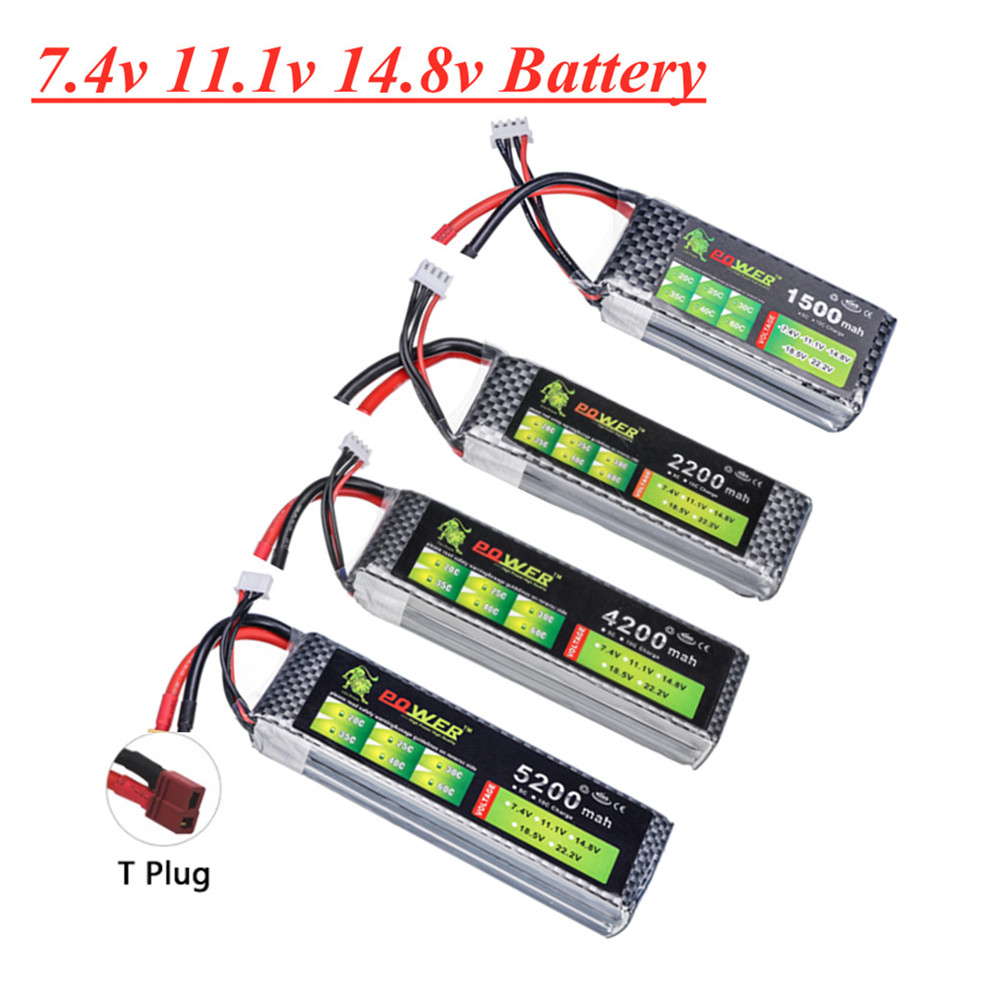 4S Lipo Battery 14.8V 6000Mah - Batterie Lipo 2s 3s 4s 1500mah