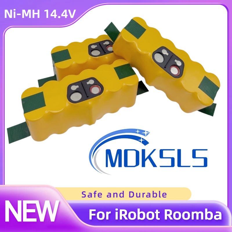 4S Lipo Battery 14.8V 6000Mah - Batterie pour IRobot Roomba 5000mAh 14.4V