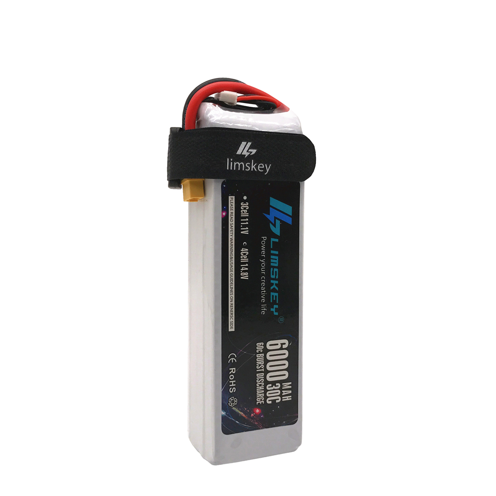4S Lipo Battery 14.8V 6000Mah - Lismkey 14.8V 6000mAh 30C rafale 60C