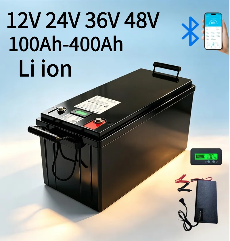 Lifepo4 12V 100Ah Bms Bluetooth - Batterie Li-ion/LiFePO4 Bluetooth BMS 12V 24V