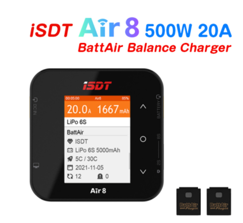 Isdt Air8 8S Lipo Charger - ISDT-Chargeur d'Équilibre de Batterie Lipo, pour