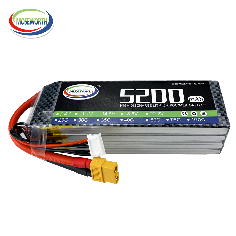 6S Lipo Battery 22.2V 5000Mah - Batterie Lipo avec prise Count60 pour