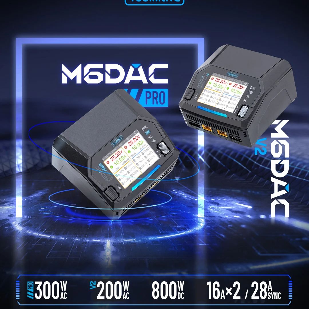 Toolkitrc M6Dac Smart Charger - Chargeur/Déchargeur intelligent double canal ToolkitRC M6DAC
