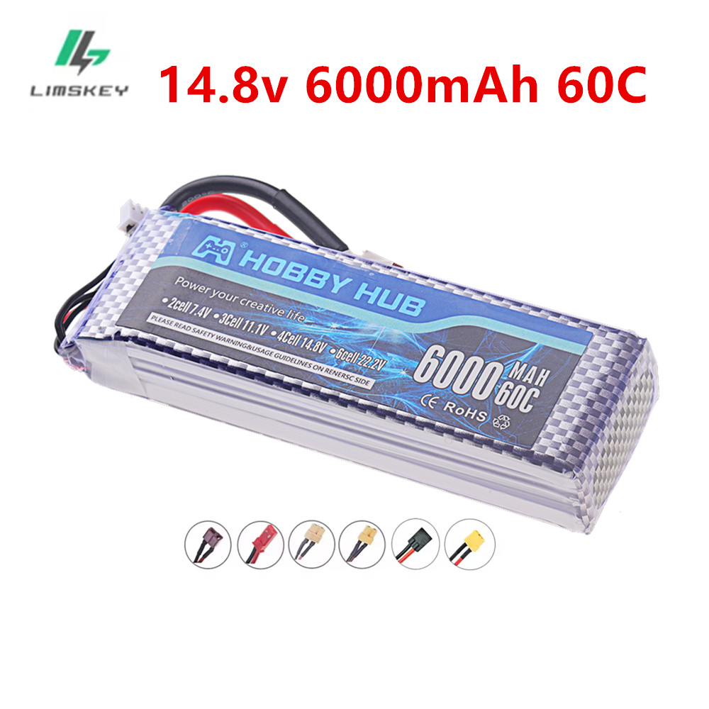 4S Lipo Battery 14.8V 6000Mah - Batterie Lipo 6000mAh 14.8V 4S 6000mah
