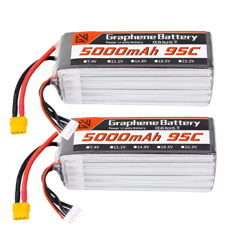 6S Lipo Battery 22.2V 5000Mah - Batterie Lipo 6S 5000mAh XT60 XT90