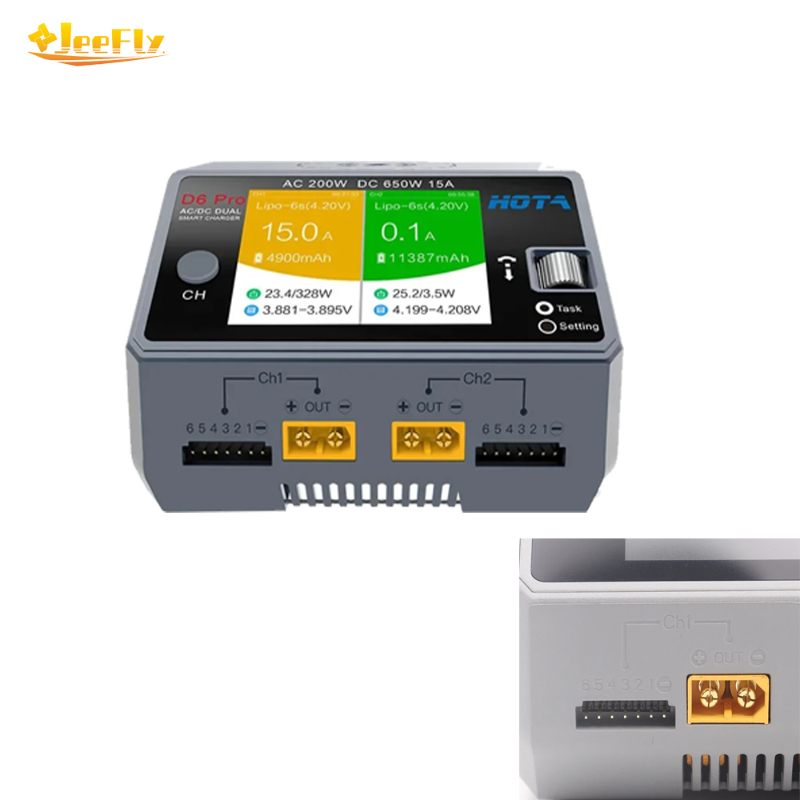 Hota D6 Pro Dual Lipo Charger - Chargeur intelligent double canal HOTA D6