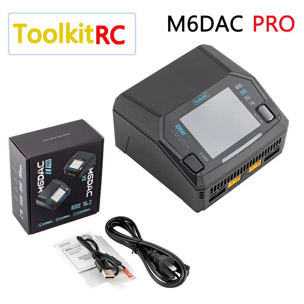 Toolkitrc M6Dac Smart Charger - Chargeur/Déchargeur intelligent double canal ToolkitRC M6DAC