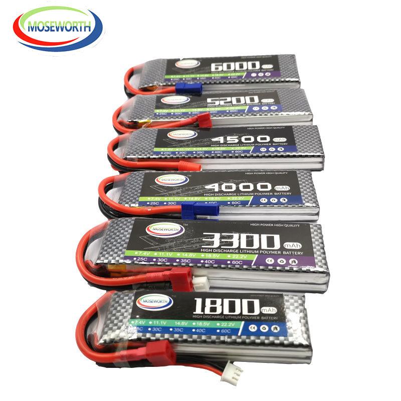 4S Lipo Battery 14.8V 6000Mah - Batterie Fuchsia pour Drone, Hélicoptère, Avion,