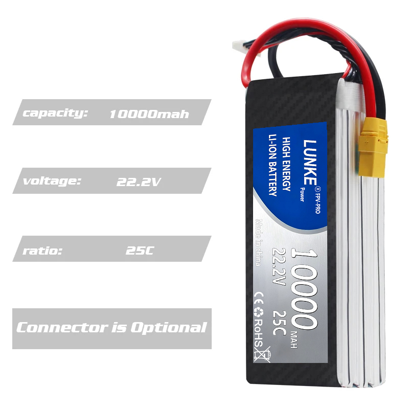 Batterie Lipo 2S 3S 4S 5S 6S 1 - 6S Lipo Battery 22.2V 5000Mah avis et prix