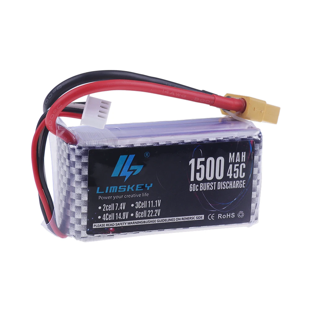 Batterie Lipo 2s 3s 4s 6s, 7.4 - 4S Lipo Battery 14.8V 6000Mah avis et prix