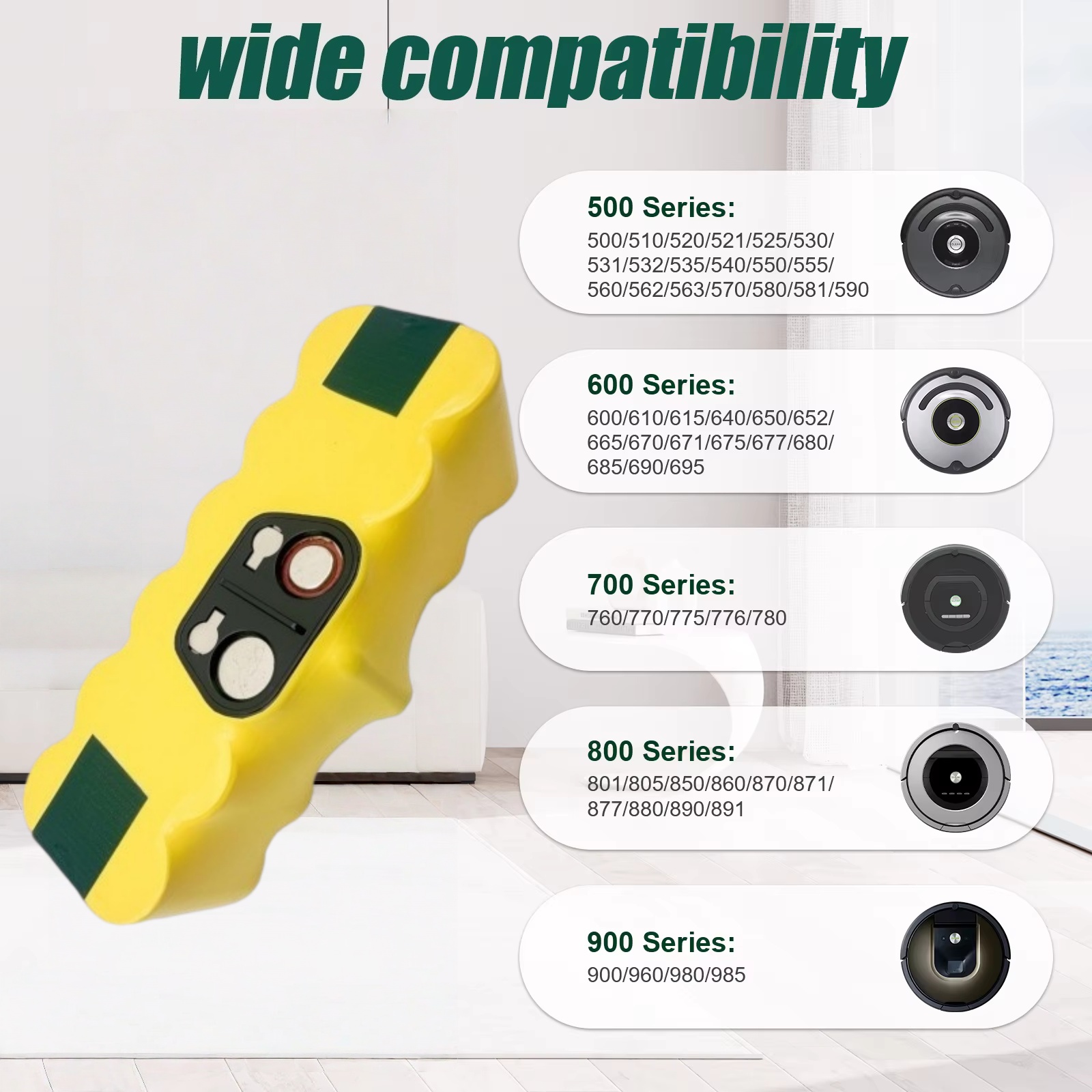 Batterie pour IRobot Roomba 50 - 4S Lipo Battery 14.8V 6000Mah avis et prix