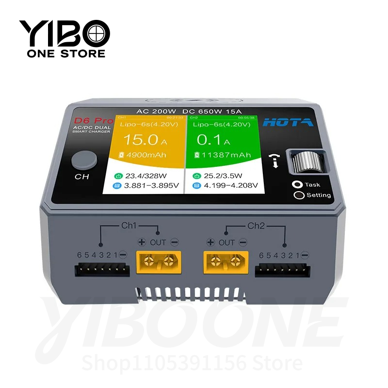 Chargeur de batterie intellige - Hota D6 Pro Dual Lipo Charger avis et prix