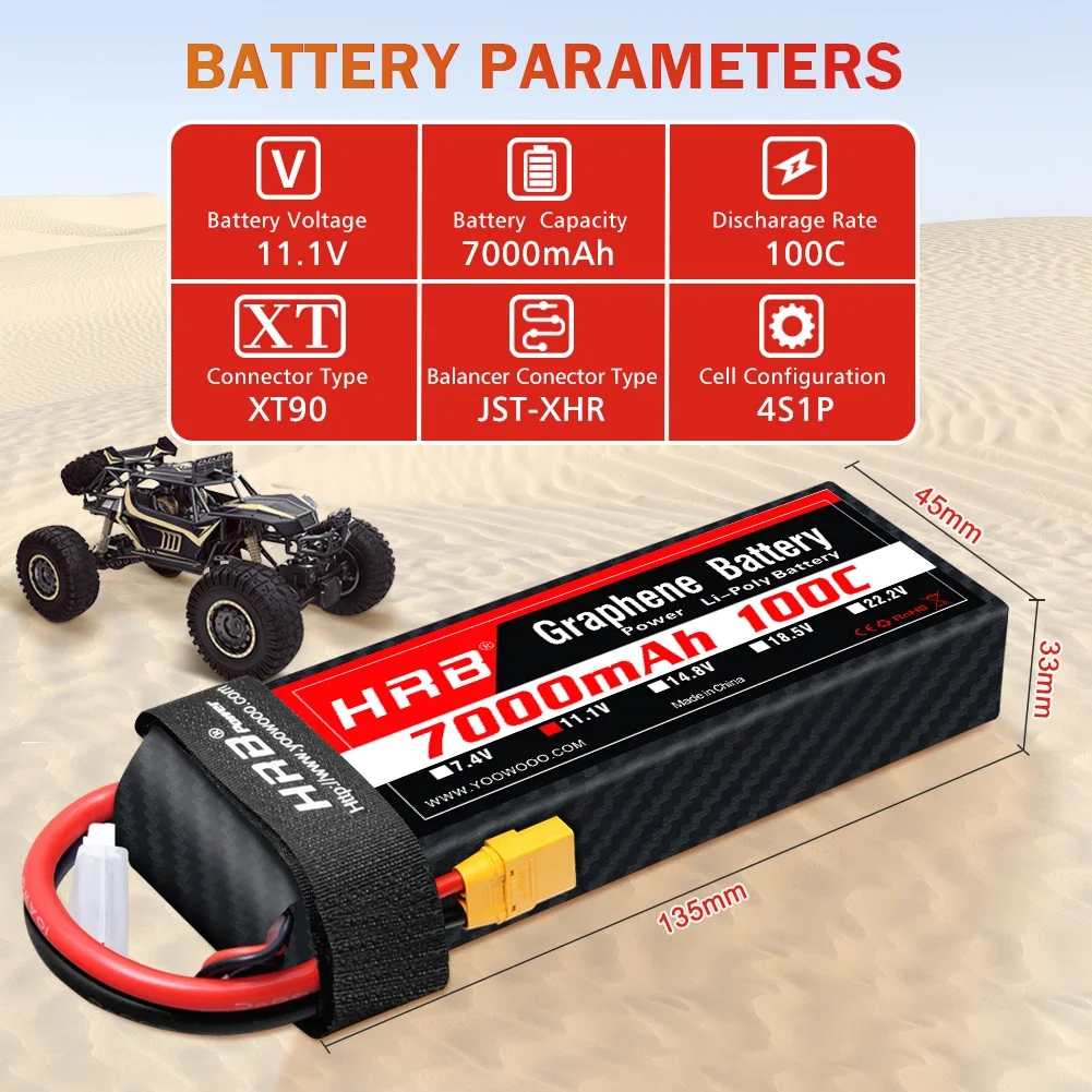 Batterie graphène 2S 3S 4s 6s  - 6S Lipo Battery 22.2V 5000Mah avis et prix