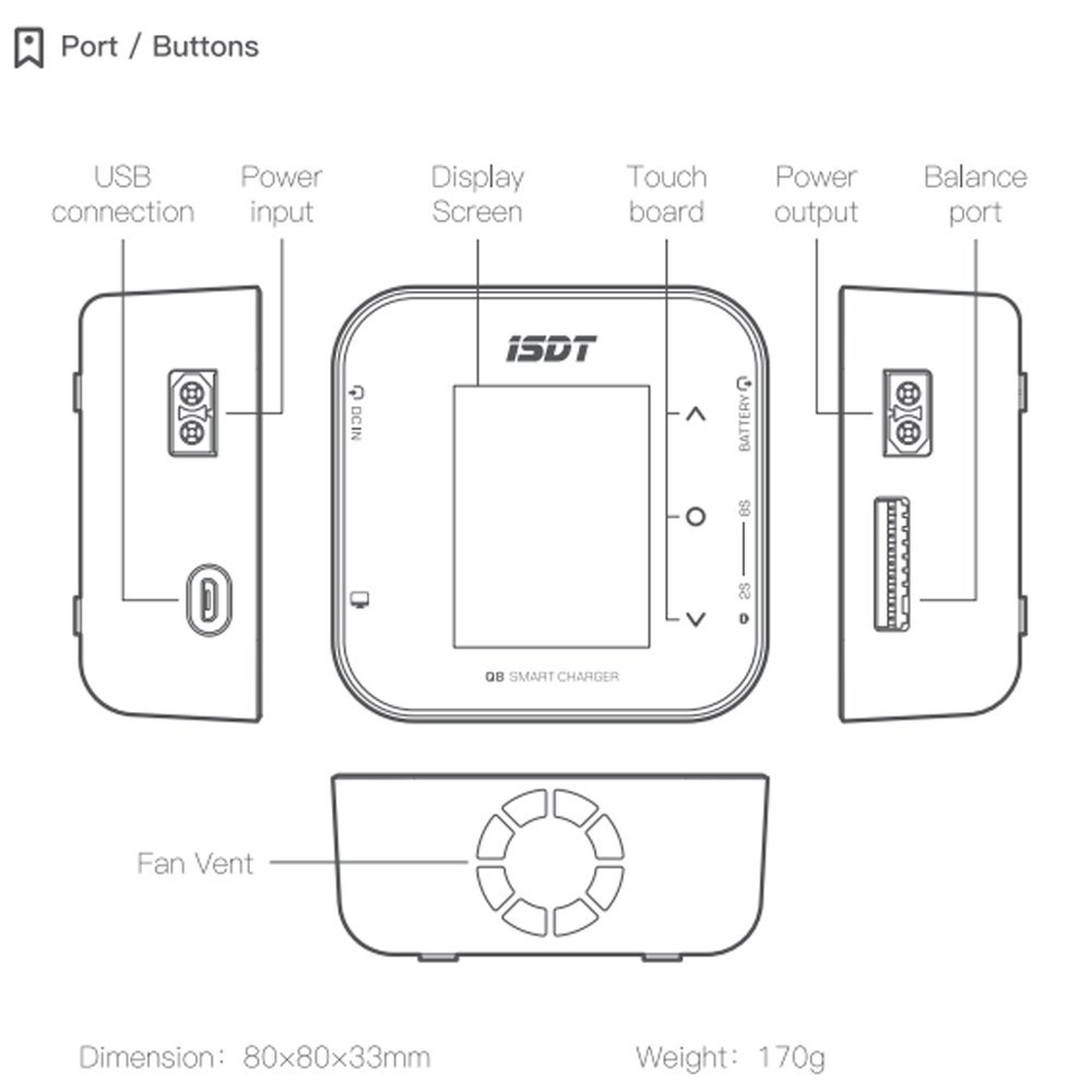 ISDT-Chargeur d'Équilibre de B - Isdt Air8 8S Lipo Charger avis et prix