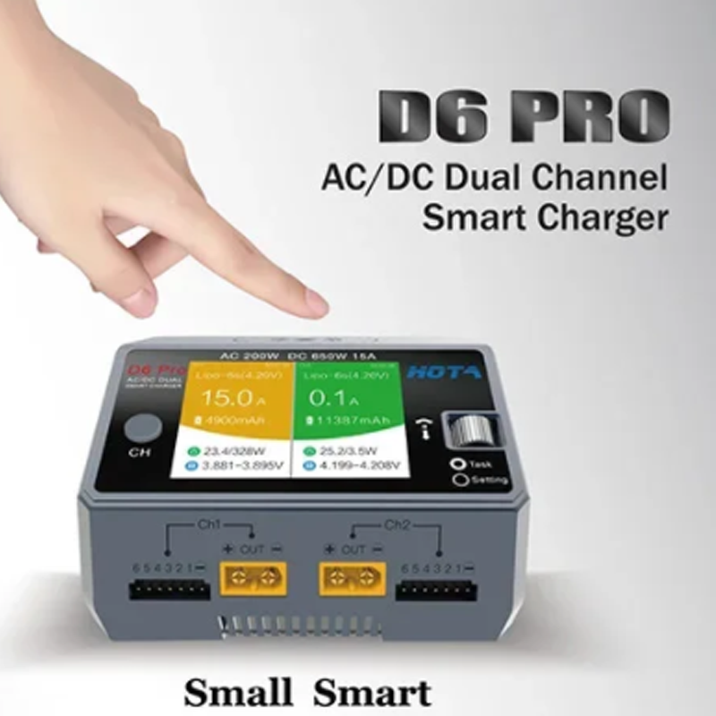Chargeur de batterie intellige - Hota D6 Pro Dual Lipo Charger avis et prix