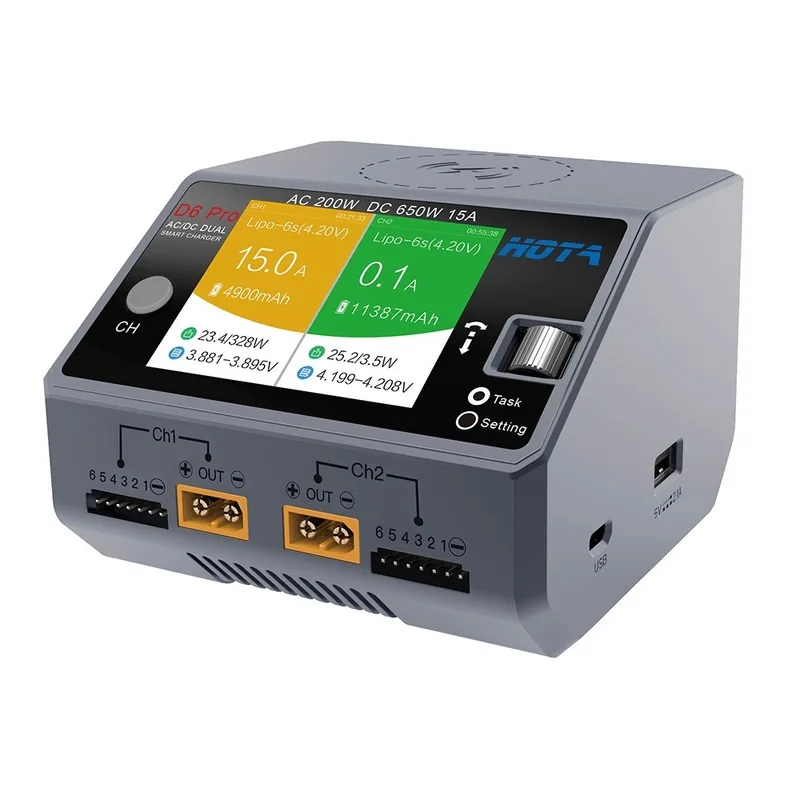 Hota – chargeur intelligent D6 - Hota D6 Pro Dual Lipo Charger avis et prix