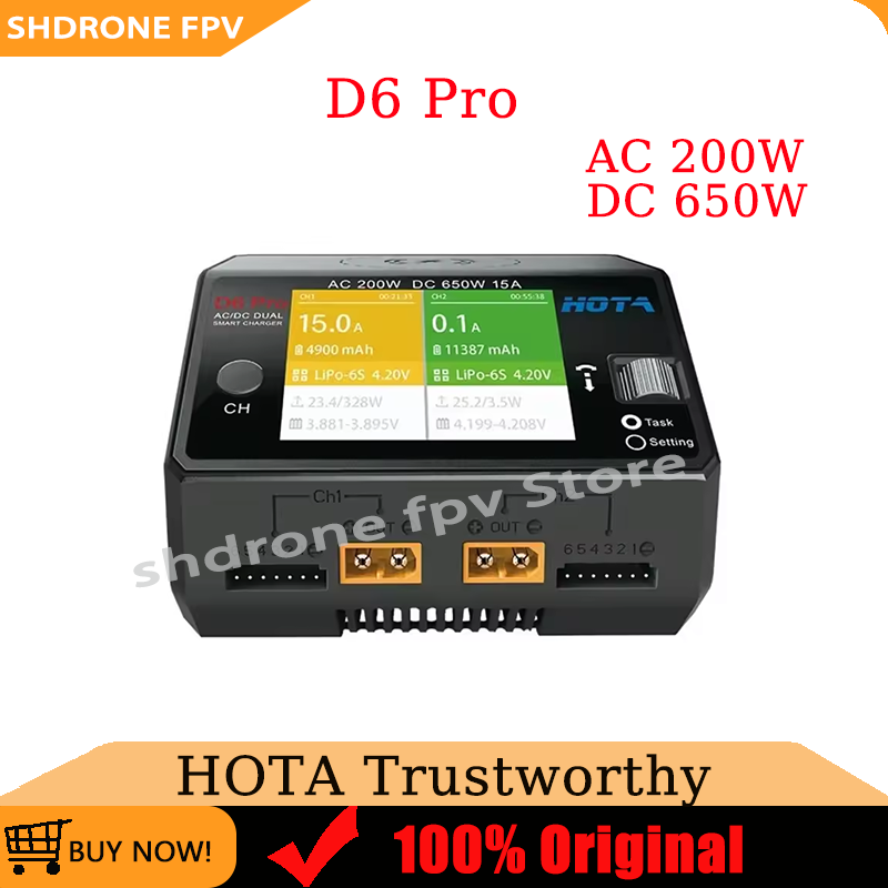 Chargeur double canal d'origin - Hota D6 Pro Dual Lipo Charger avis et prix