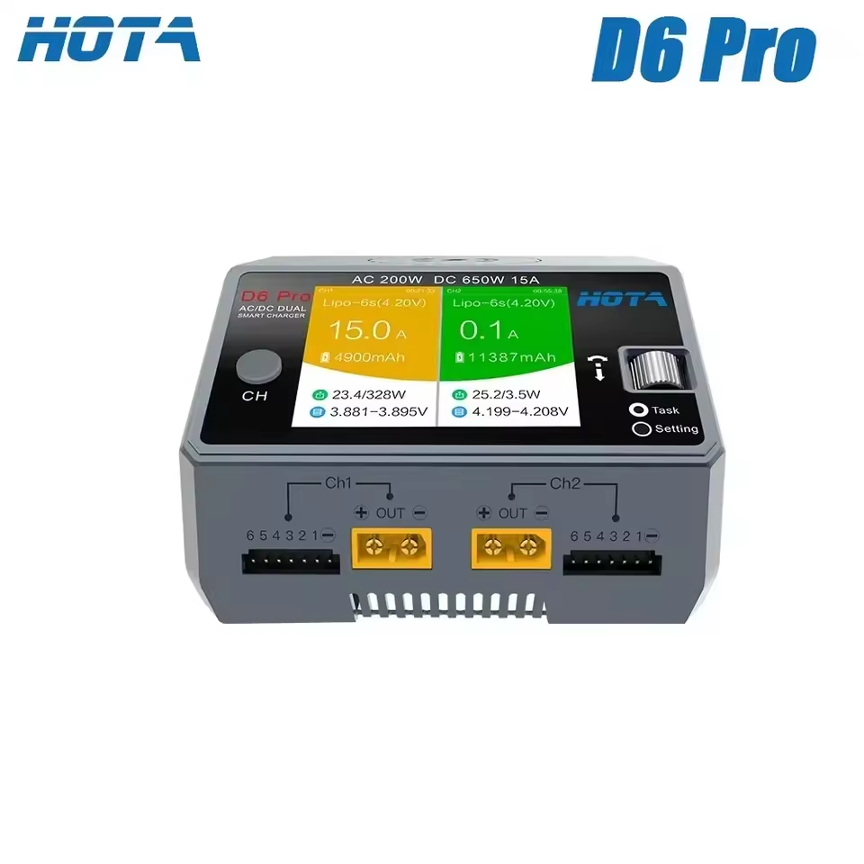 Chargeur double canal d'origin - Hota D6 Pro Dual Lipo Charger avis et prix