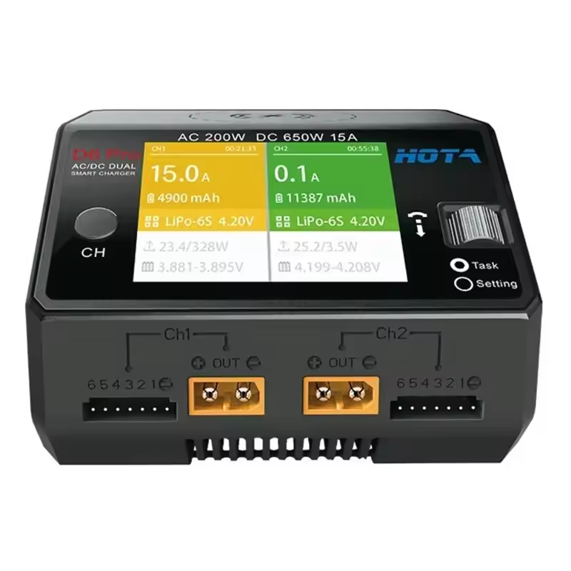 Chargeur double canal d'origin - Hota D6 Pro Dual Lipo Charger avis et prix