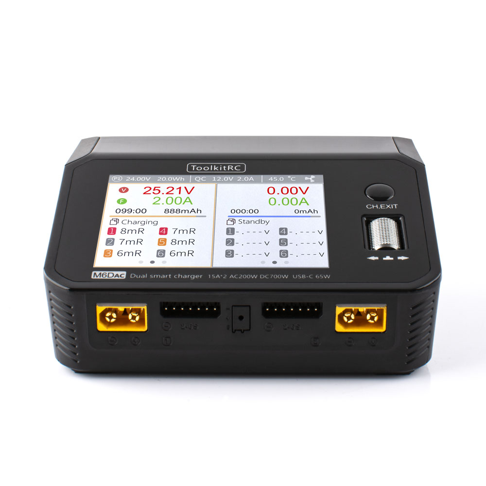 ToolkitRC M6DAC AC 200W DC 700 - Toolkitrc M6Dac Smart Charger avis et prix