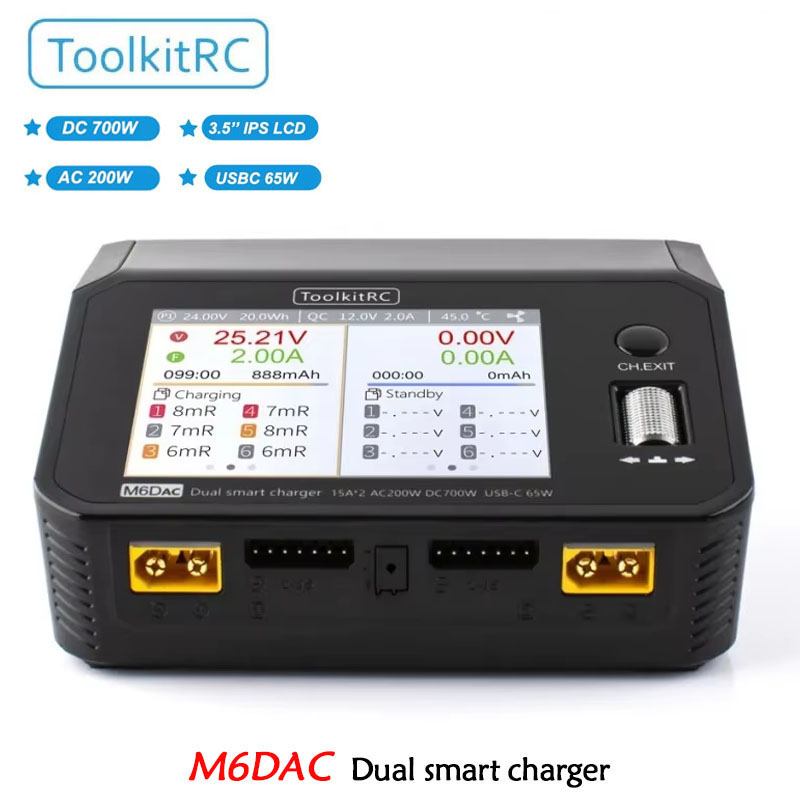 ToolkitRC M6DAC double chargeu - Toolkitrc M6Dac Smart Charger avis et prix