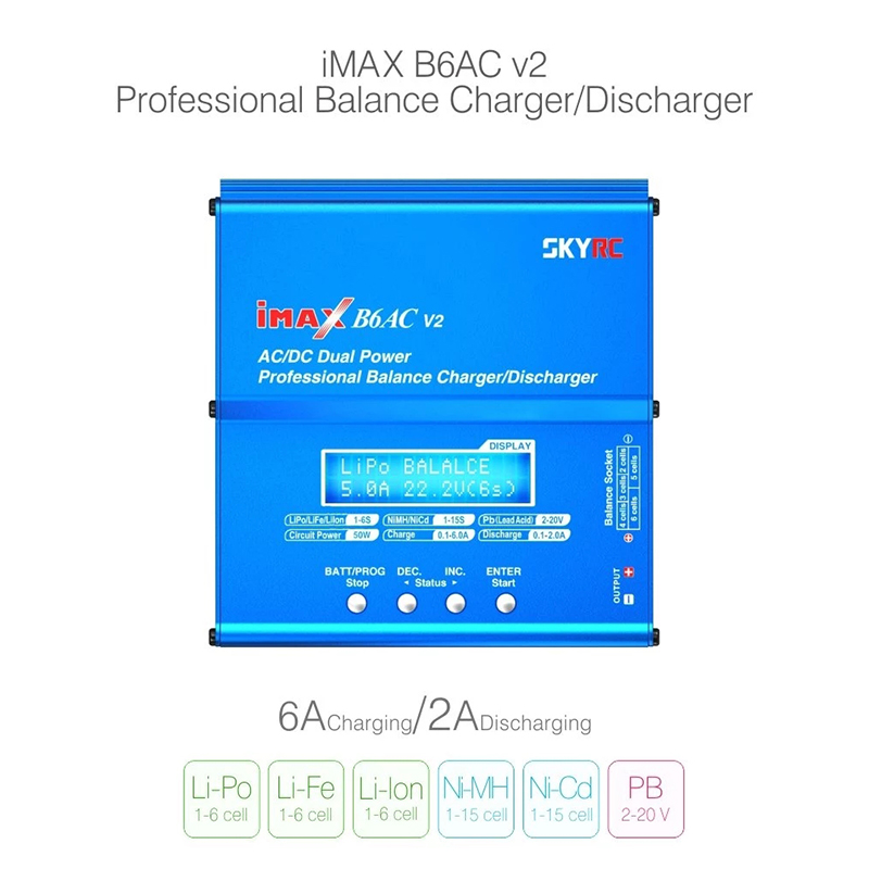 SKYRC-Chargeur de batterie iMA - Skyrc B6 Neo Smart Charger avis et prix
