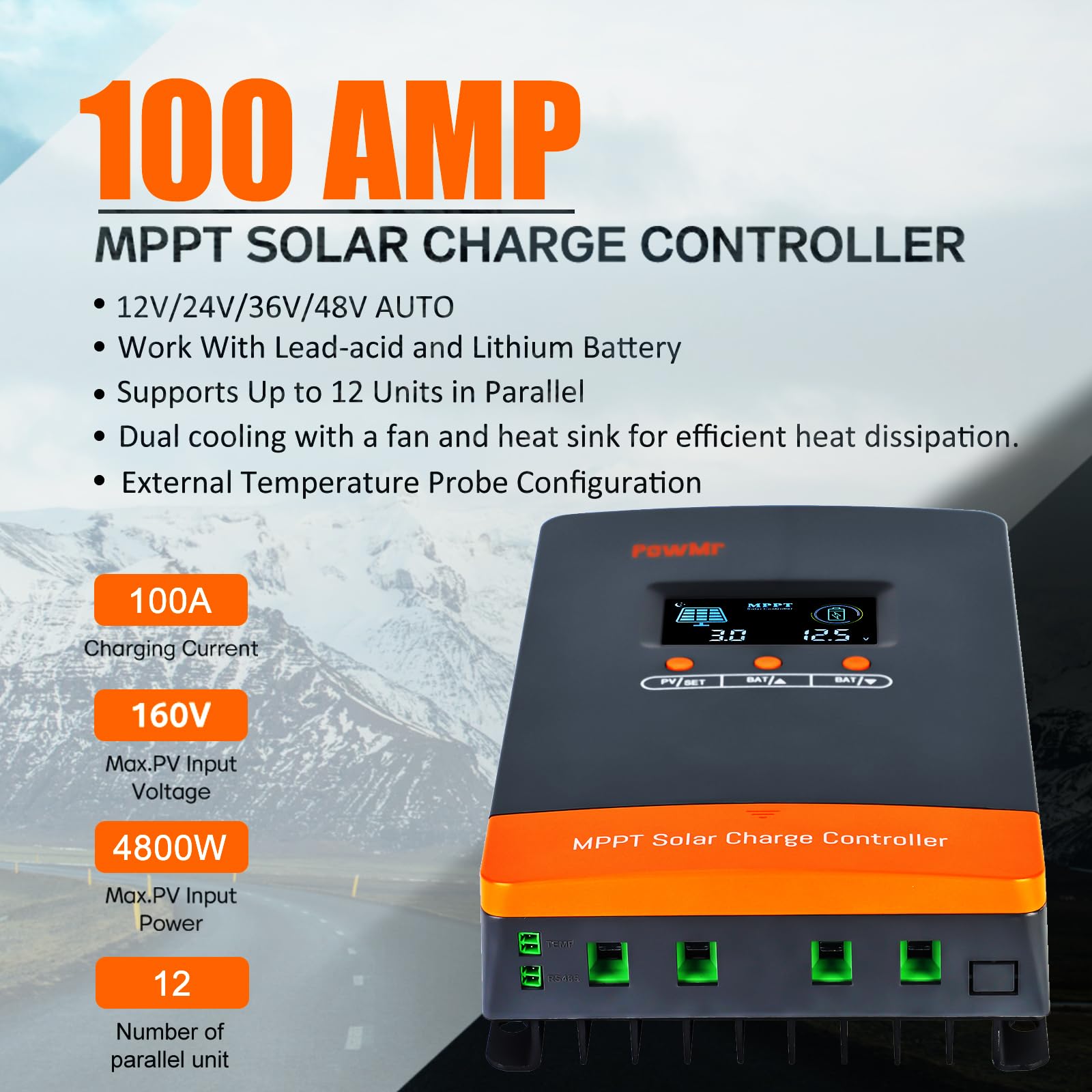 Contrôleur de charge solaire M - Lifepo4 12V 100Ah Bms Bluetooth avis et prix