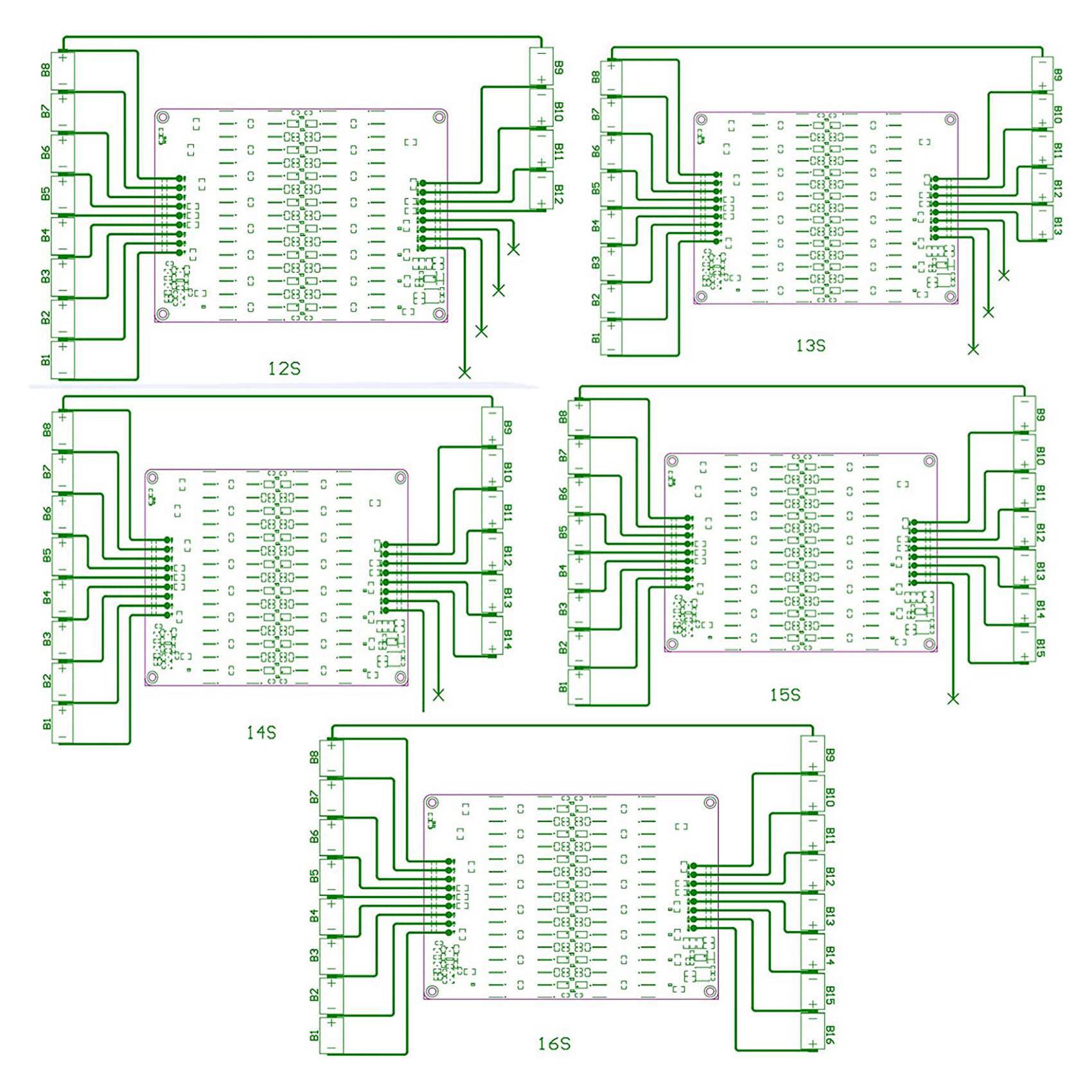 ABZZ-2X 12S 13S 14S 15S 16S Ég - 12S Lipo Battery Balancing Board avis et prix