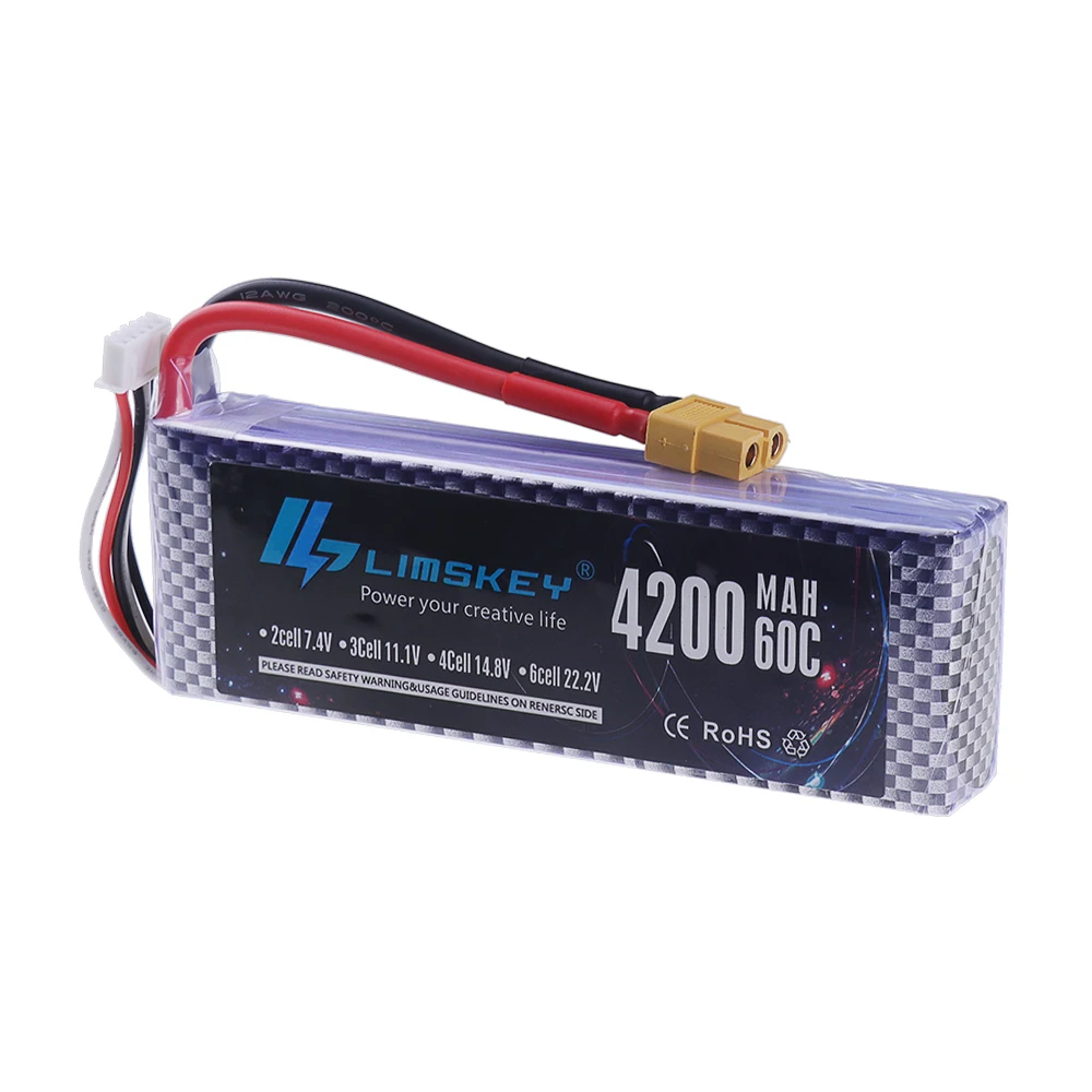 Batterie Lipo 60C 14.8V 4s 150 - 4S Lipo Battery 14.8V 6000Mah avis et prix