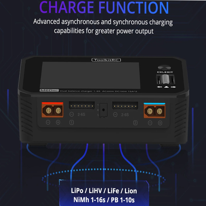 Chargeur-déchargeur intelligen - Toolkitrc M6Dac Smart Charger avis et prix