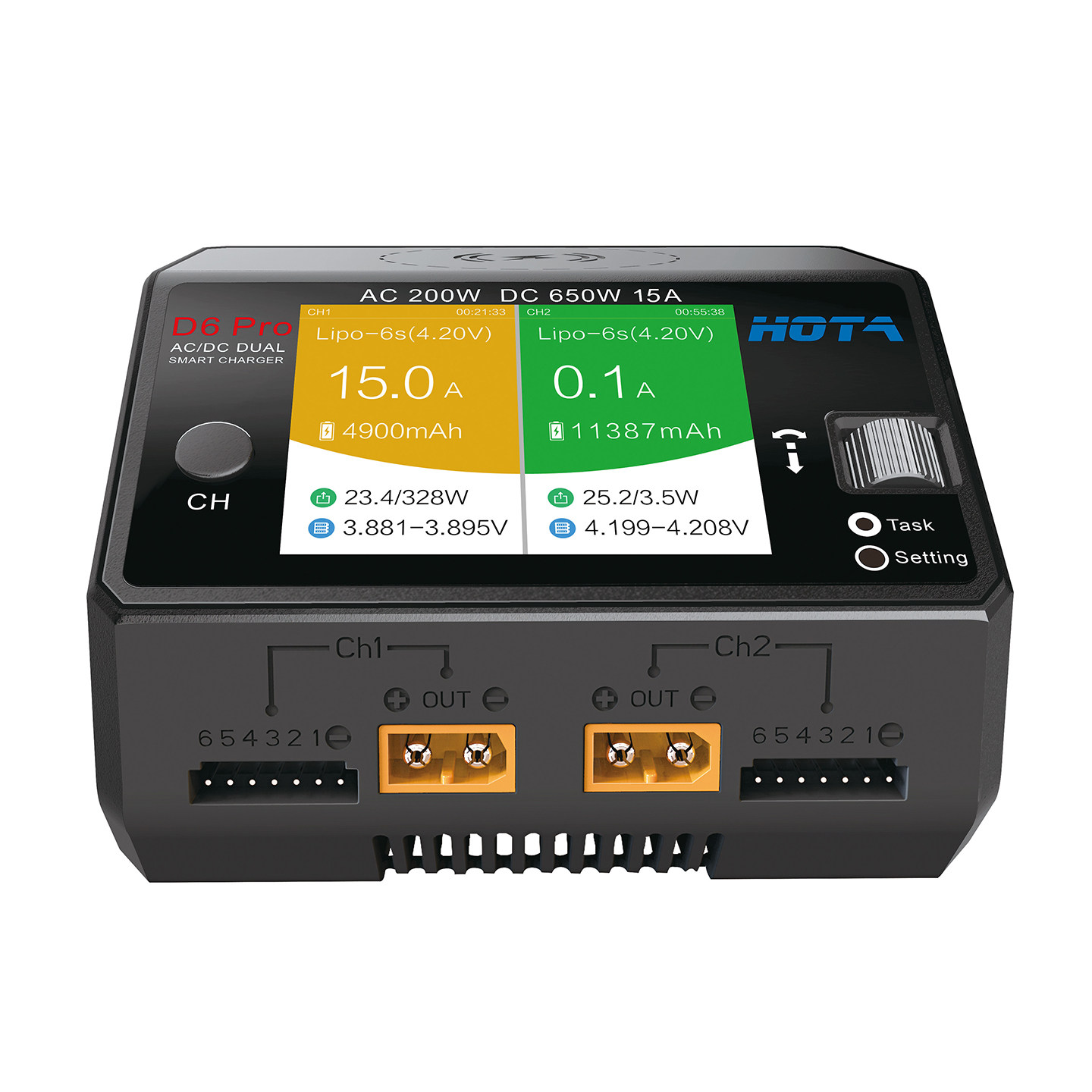 Chargeur intelligent double ca - Hota D6 Pro Dual Lipo Charger avis et prix